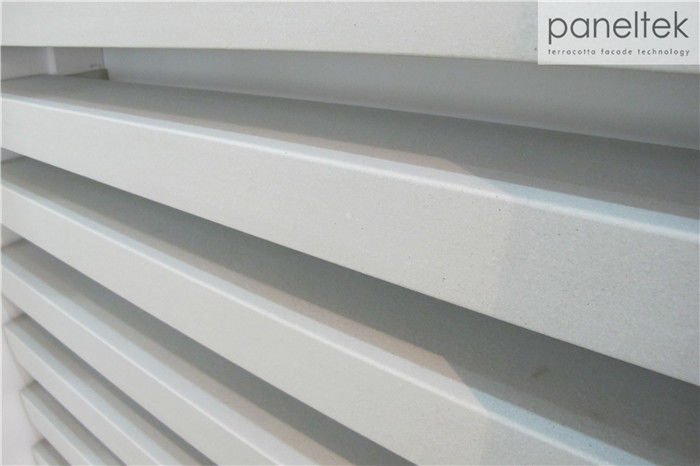 Ceramic Baguettes Sun Shading Louvers 50 * 100mm With Hollow Structure